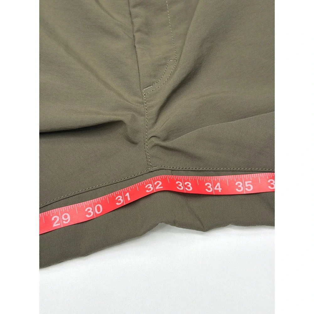 The North Face Mens Convertible Hiking Pants Zip Off Green Khaki Size 38x30‎